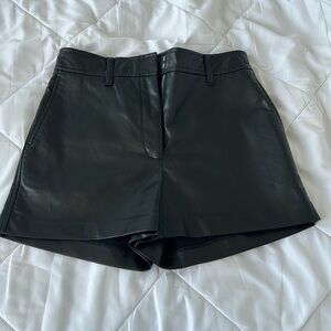 Aritzia babaton leather shorts size 4